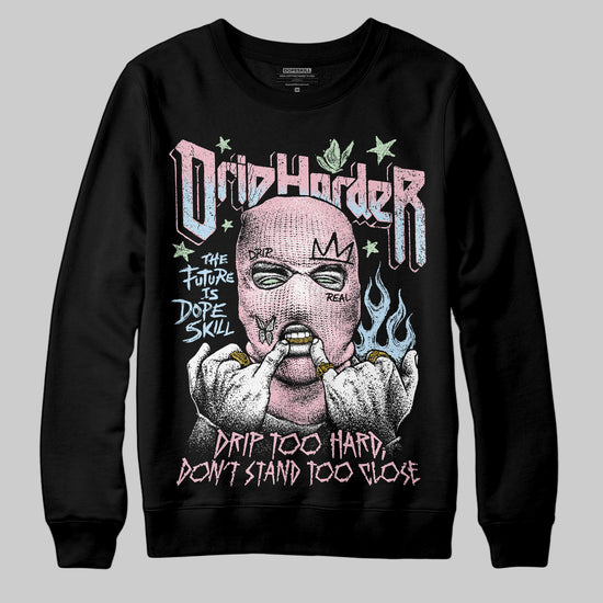 Jordan 4 Retro Valentine's Day (2026) (GS) DopeSkill Sweatshirt Drip Harder Graphic Streetwear - black