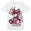 Jordan 1 Retro High OG “Team Red” DopeSkill T-Shirt Smile Through The Pain Graphic Streetwear - White