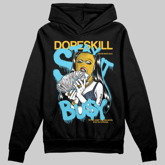 Jordan 11 Retro Gamma Blue (2025) DopeSkill Hoodie Sweatshirt Stay It Busy Graphic Streetwear - Black