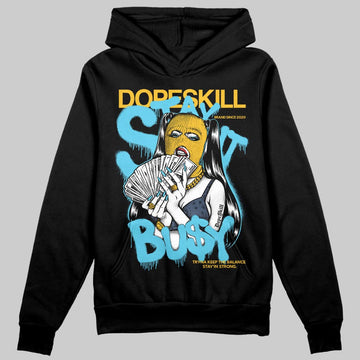 Jordan 11 Retro Gamma Blue (2025) DopeSkill Hoodie Sweatshirt Stay It Busy Graphic Streetwear - Black