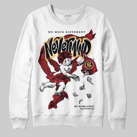 Jordan 14 Golf “Last Shot” DopeSkill Sweatshirt Nevermind Graphic Streetwear - White