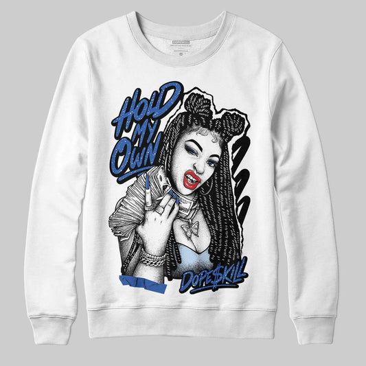 Awake NY x Jordan 5 Retro 'Black Racer Blue' DopeSkill Sweatshirt New H.M.O Graphic Streetwear - White