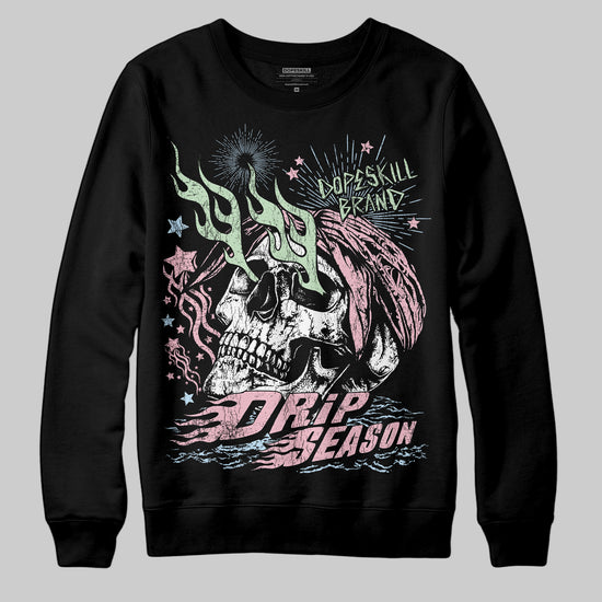 Jordan 4 Retro Valentine's Day (2026) (GS) DopeSkill Sweatshirt Drip Season Graphic Streetwear - Black