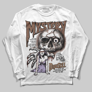 Harris Tweed x Wmns Dunk Low 'Sesame' DopeSkill Long Sleeve T-Shirt Mystery Ghostly Grasp Graphic Streetwear - White