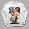 Jordan 12 Retro Brilliant Orange DopeSkill Long Sleeve T-Shirt Stay High Graphic Streetwear - White