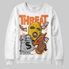 Orange, Black and White Sneakers DopeSkill Sweatshirt Under Threat Graphic Streetwear - White