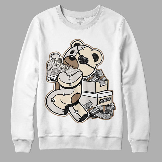 Jordan 5 SE “Sail” DopeSkill Sweatshirt Bear Steals Sneaker Streetwear - White