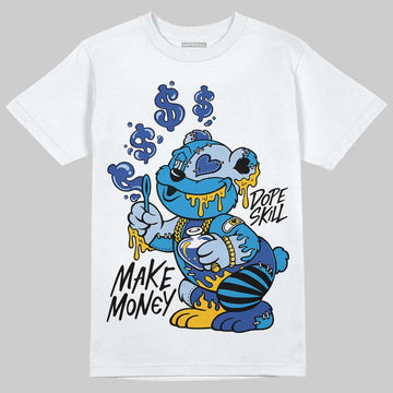 Royal Blue Sneakers DopeSkill T-Shirt Make Money Graphic Streetwear - White