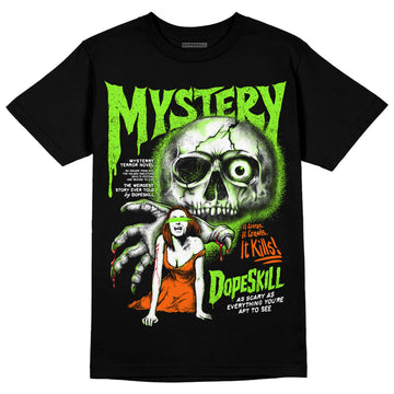 Neon Green Sneakers DopeSkill T-Shirt Mystery Ghostly Grasp Graphic Streetwear - Black