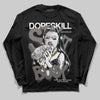 Jordan 4 Retro Cave Stone DopeSkill Long Sleeve T-Shirt Stay It Busy Graphic Streetwear - Black