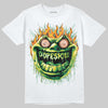 Green Sneakers DopeSkill T-Shirt Hellfire Graphic Streetwear - White 