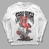 Jordan Spizike Low Bred DopeSkill Long Sleeve T-Shirt Stay High Graphic Streetwear - White 