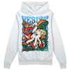 Jordan 1 Mid GS 'Six Championships DopeSkill Hoodie Sweatshirt Resist Graphic Streetwear - White