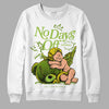 Dunk Low 'Chlorophyll' DopeSkill Sweatshirt New No Days Off Graphic Streetwear - White