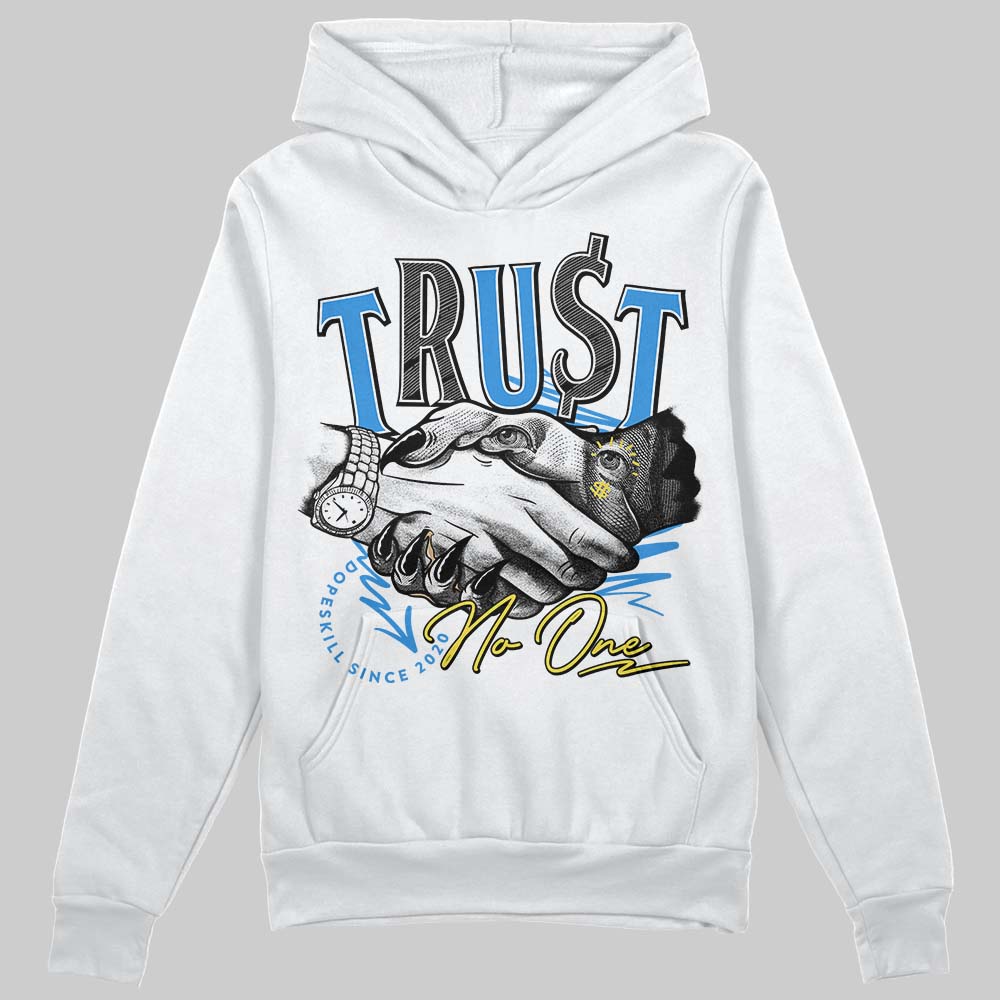 Dunk Low Pro SB Homer DopeSkill Hoodie Sweatshirt Trust No One Graphic Streetwear - White