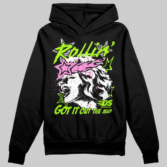 Neon Green Sneakers DopeSkill Hoodie Got It Out The Mud Graphic Streetwear - Black