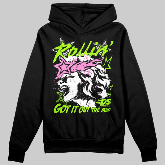 Neon Green Sneakers DopeSkill Hoodie Got It Out The Mud Graphic Streetwear - Black