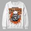 Jordan 12 Retro Brilliant Orange DopeSkill Sweatshirt Trapped Halloween Graphic Streetwear - White