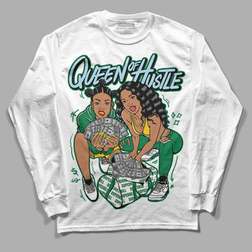 Jordan 5 “Lucky Green” DopeSkill Long Sleeve T-Shirt Queen Of Hustle Graphic Streetwear - White