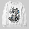 Jordan 9 Cool Grey DopeSkill Sweatshirt Smile Through The Pain Graphic Streetwear - White