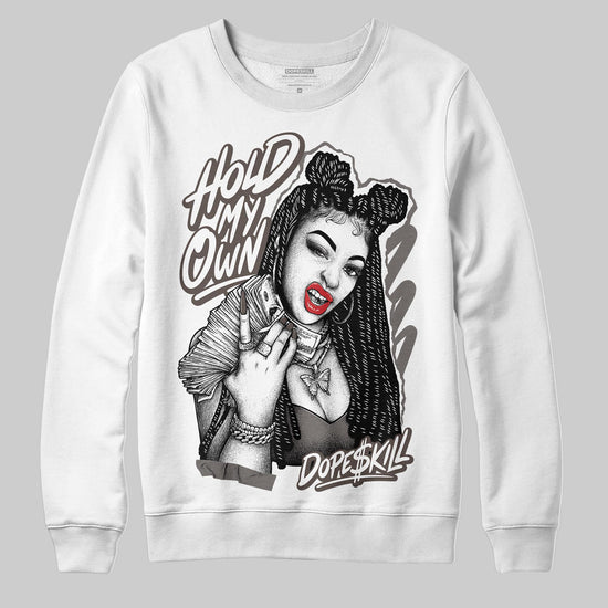Jordan 4 Retro Cave Stone DopeSkill Sweatshirt New H.M.O Graphic Streetwear - White