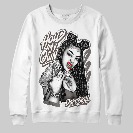 Jordan 4 Retro Cave Stone DopeSkill Sweatshirt New H.M.O Graphic Streetwear - White