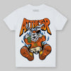 Orange, Black and White Sneakers DopeSkill Toddler Kids T-shirt At The Top Graphic Streetwear - White