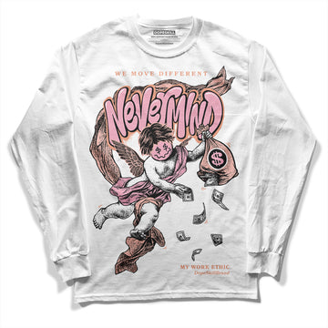 Jordan 11 Low “Legend Pink” DopeSkill Long Sleeve T-Shirt Nevermind Graphic Streetwear - White