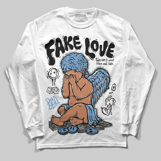 Jordan 12 Retro 'Melo' DopeSkill Long Sleeve T-Shirt False Love Graphic Streetwear - White