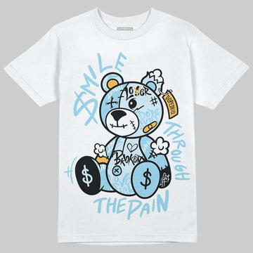 Vans Knu Stack Vintage Satin Dream Blue DopeSkill T-Shirt Smile Through The Pain Graphic Streetwear - White 