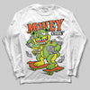 Neon Green Sneakers DopeSkill Long Sleeve T-Shirt Money Callin' Graphic Streetwear - White