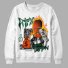 Dunk Low Team Dark Green Orange DopeSkill Sweatshirt Drip'n Never Tripp'n Graphic Streetwear - White