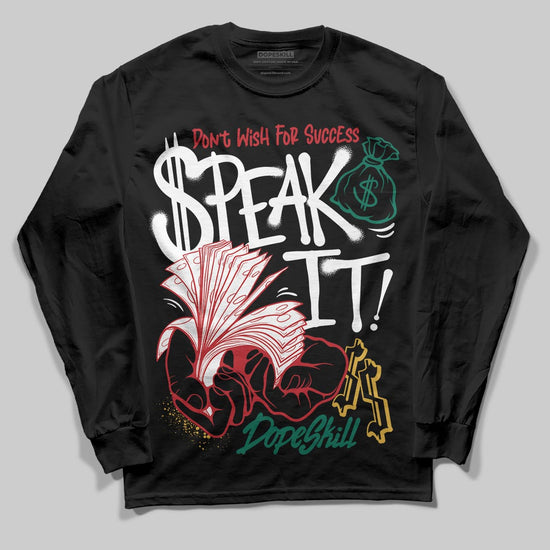 Jordan 3 Mexico 'El Vuelo' DopeSkill Long Sleeve T-Shirt Speak It Graphic Streetwear - Black