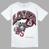 Burgundy 5s DopeSkill T-Shirt Loser Lover Graphic