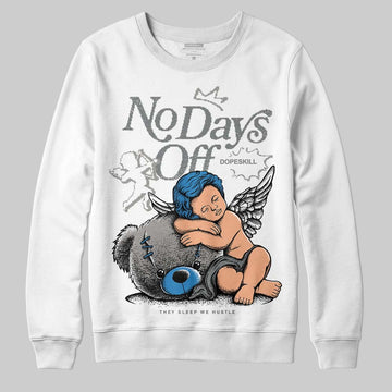 Jordan 9 Cool Grey DopeSkill Sweatshirt New No Days Off Graphic Streetwear - White