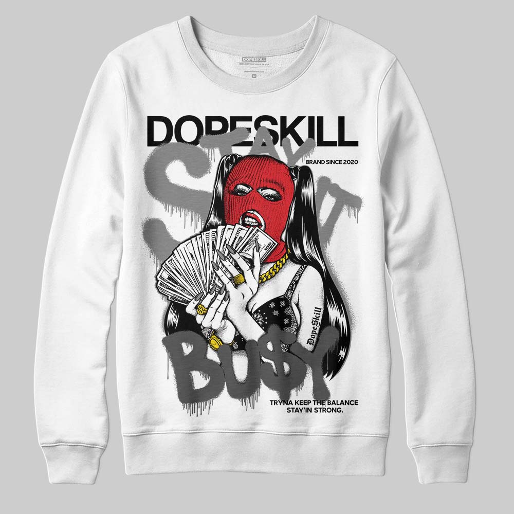 Jordan 10 Retro Shadow (2025) DopeSkill Sweatshirt Stay It Busy Graphic Streetwear - White