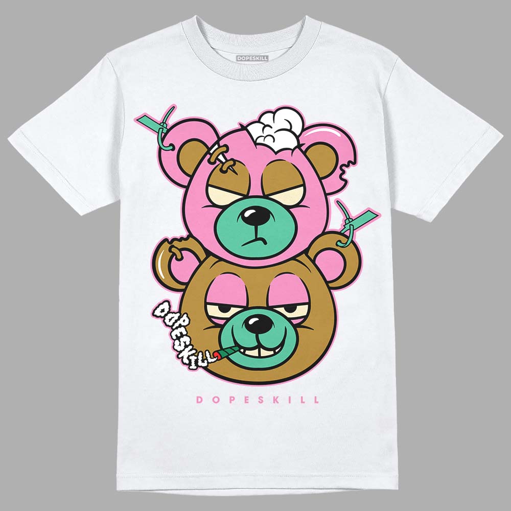 Parris Goebel x WMNS Dunk Low 'Playful Pink’ DopeSkill T-Shirt New Double Bear Graphic Streetwear - White