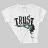 Green Glow 3s DopeSkill Women's Crop Top Trust No One Graphic