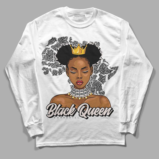 Jordan 3 GS Hide N’ Sneak DopeSkill Long Sleeve T-Shirt Black Queen Graphic Streetwear - White