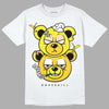 Jordan 4 Retro “Vivid Sulfur” DopeSkill T-Shirt New Double Bear Graphic Streetwear - White 