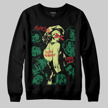 Foamposite Pro 'Pine Green' DopeSkill Sweatshirt Built Different Graphic Streetwear - black