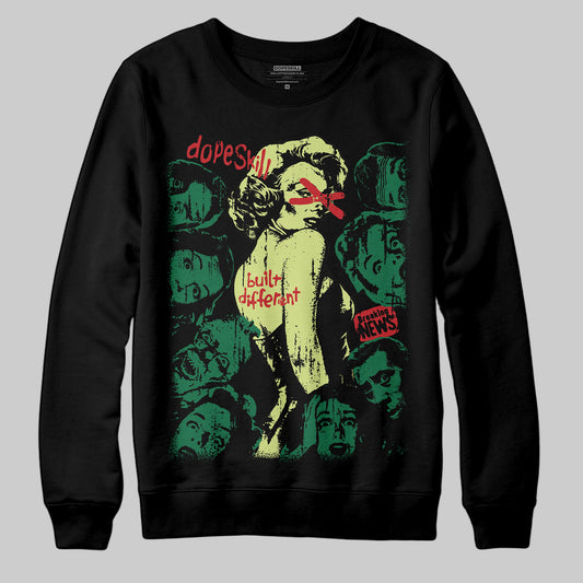 Foamposite Pro 'Pine Green' DopeSkill Sweatshirt Built Different Graphic Streetwear - black