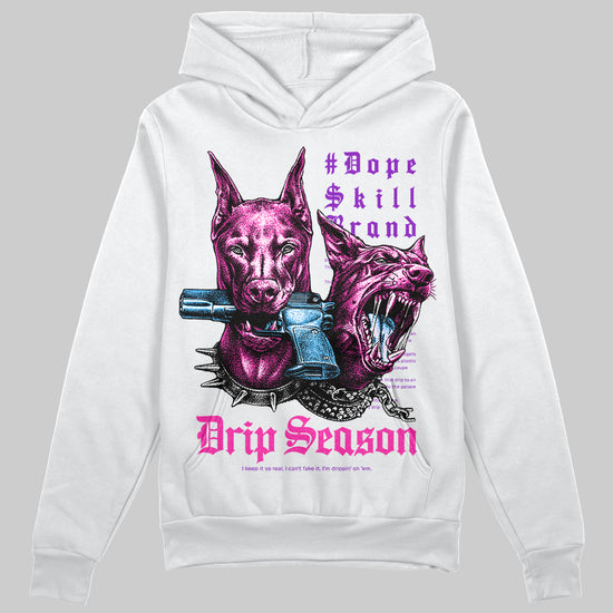Pink Sneakers DopeSkill Hoodie Grind Pray Graphic Streetwear - White