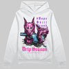 Pink Sneakers DopeSkill Hoodie Grind Pray Graphic Streetwear - White