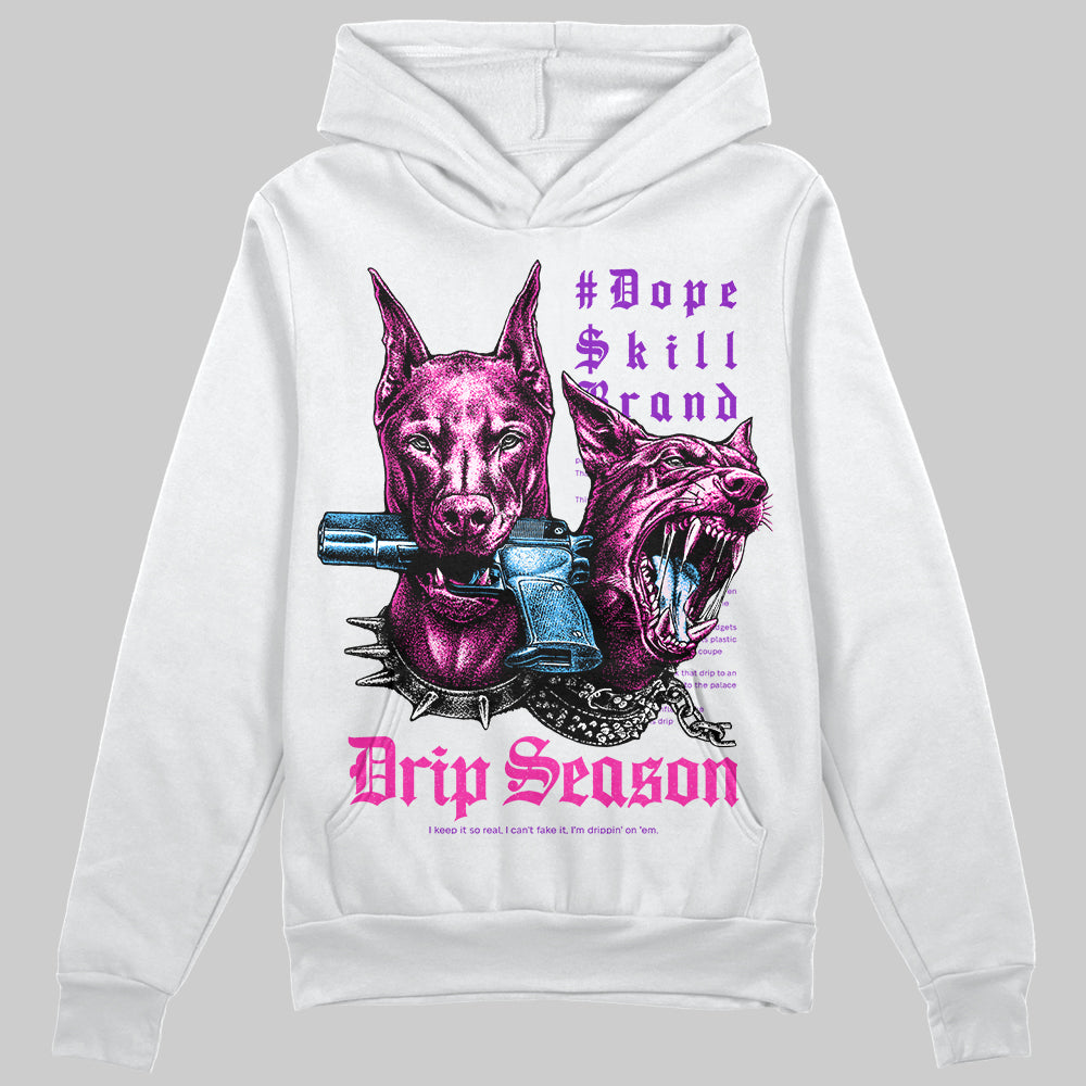 Pink Sneakers DopeSkill Hoodie Grind Pray Graphic Streetwear - White