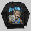Royal Blue Sneakers DopeSkill Long Sleeve T-Shirt Money Loves Me Graphic Streetwear - black