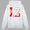 Jordan 12 “Cherry” DopeSkill Hoodie Sweatshirt No.12 Graphic Streetwear - White 