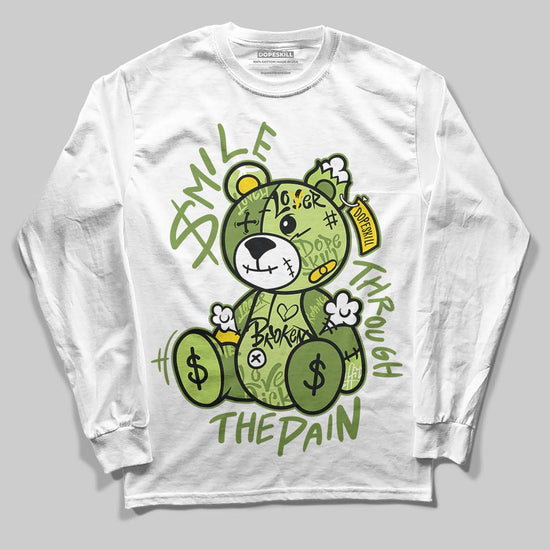 Dunk Low Pro SB 'Fruity Pack - Green Apple' DopeSkill Long Sleeve T-Shirt Smile Through The Pain Graphic Streetwear - White