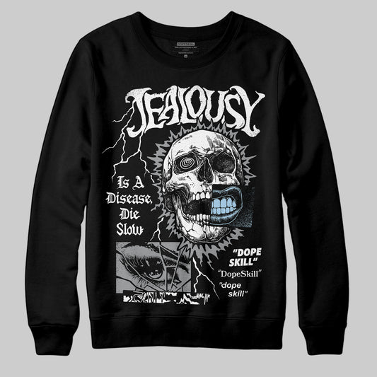 Jordan 5 Retro Wolf Grey (2026) DopeSkill Sweatshirt Jealousy Graphic Streetwear - Black