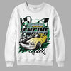 Jordan 5 “Lucky Green” DopeSkill Sweatshirt ENGINE Tshirt Graphic Streetwear - White